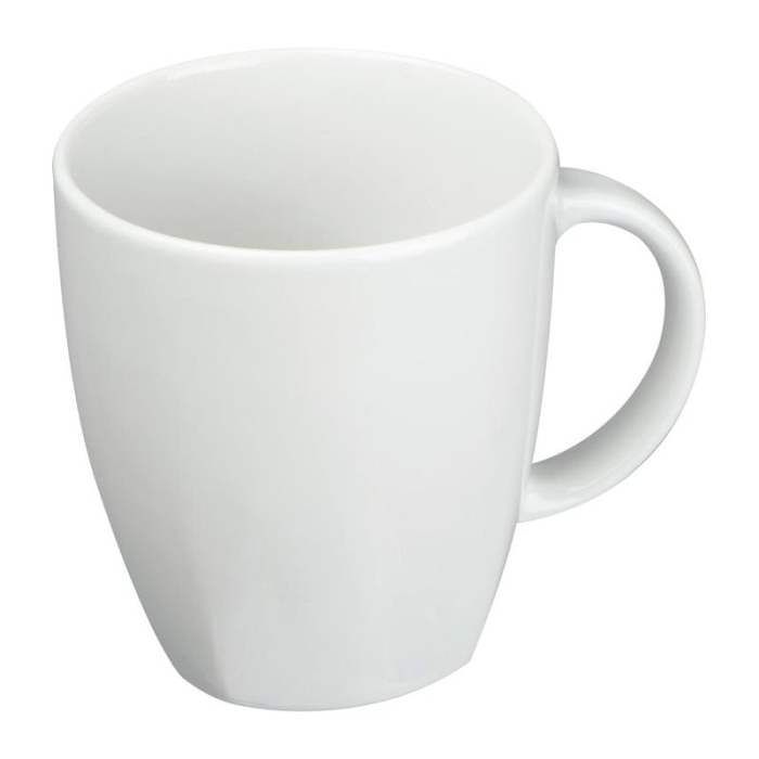 Reklámajándék: Porcelán bögre, 300 ml, fehér