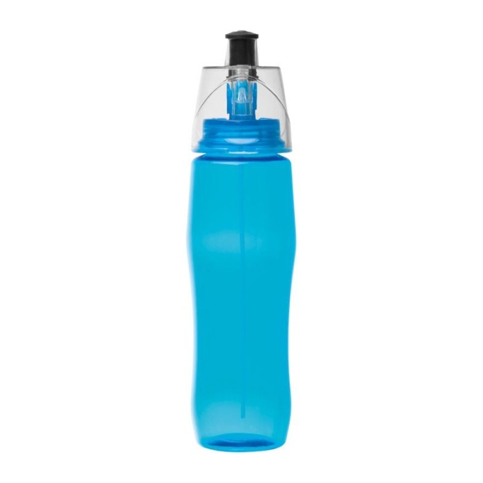 Reklámajándék: reklám ivópalack és hűsítőspray sportoláshoz, 700 ml, kék