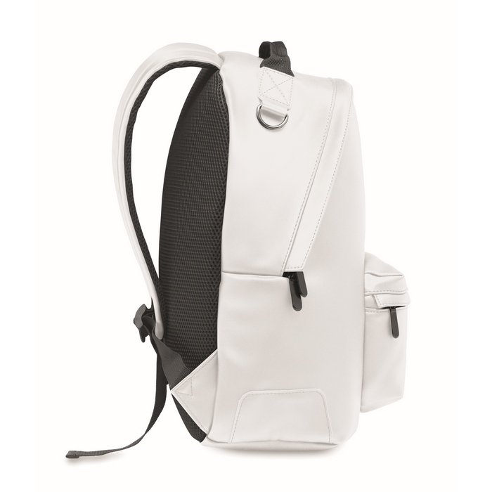 Bai Backpack 15 colos PU laptop hátizsák, fehér