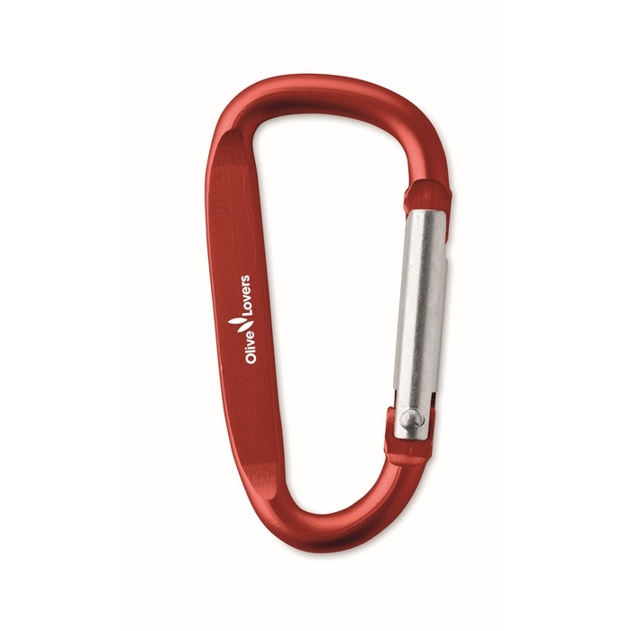 Gancho Alumínium karabiner, piros