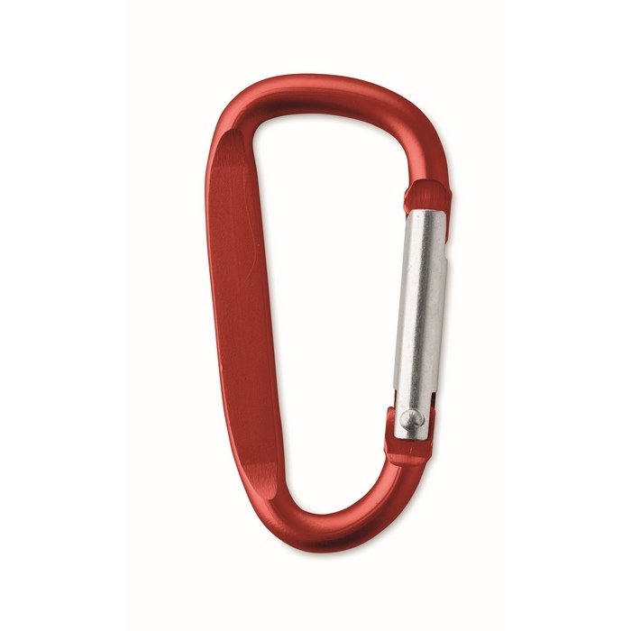 Gancho Alumínium karabiner, piros