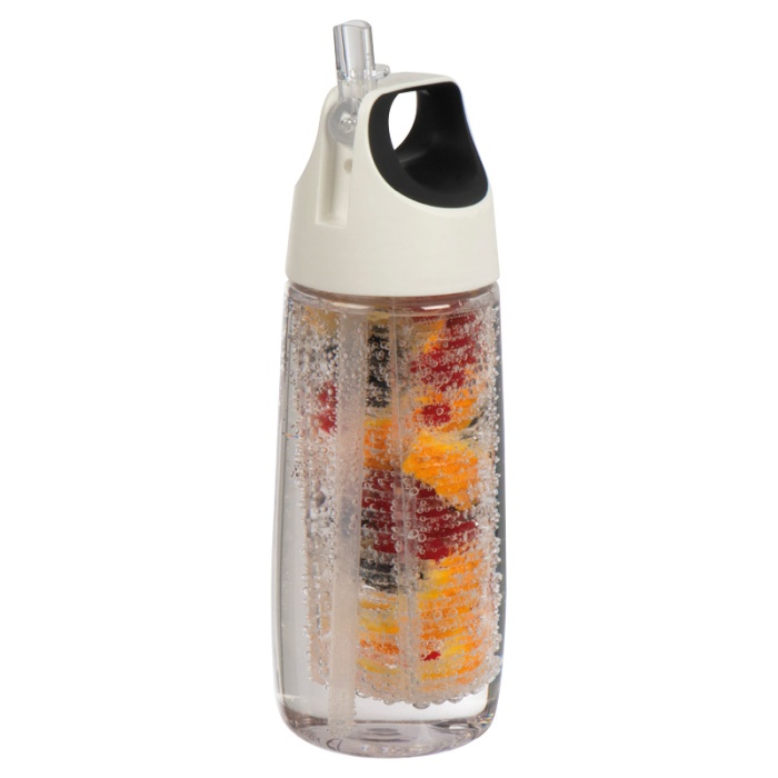 Reklámajándék: Tritán infuser kulacs, 850 ml, fehér