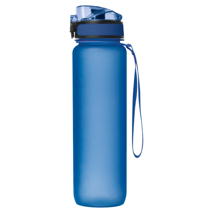 Reklámajándék: Tritánból készült sport reklám ivópalack, 1000 ml, kék