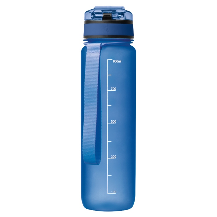 Reklámajándék: Tritánból készült sport reklám ivópalack, 1000 ml, kék