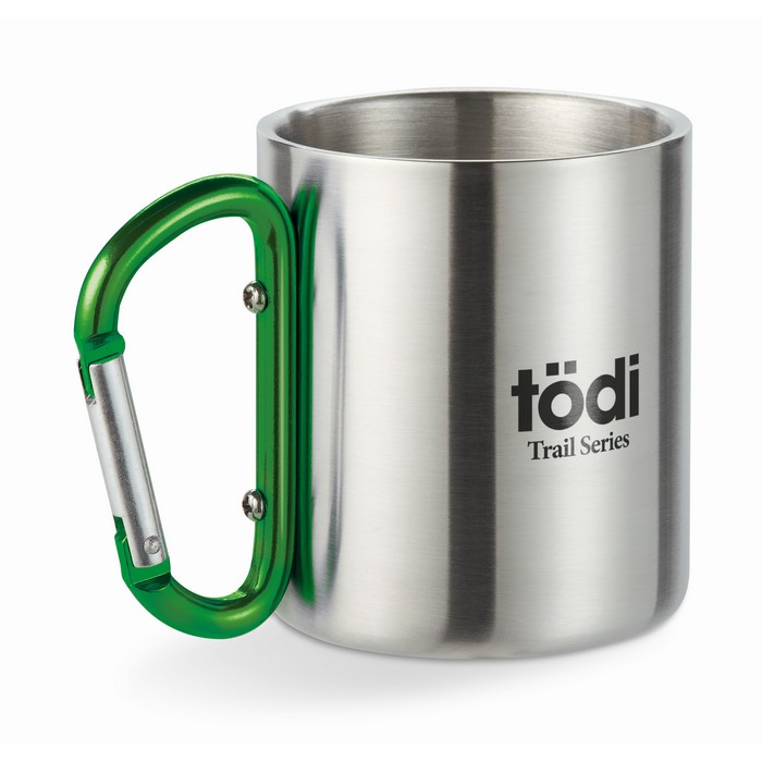 Trumbo duplafalú bögre/karabiner fül, zöld